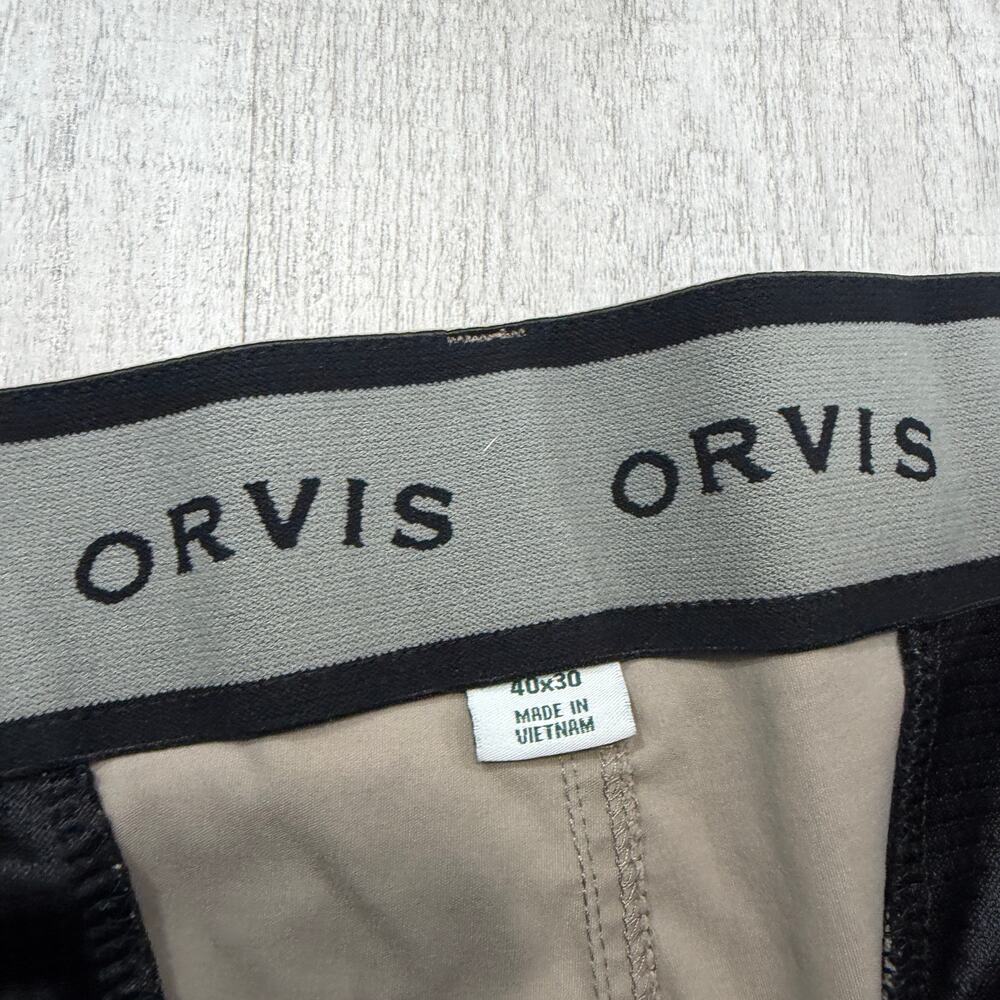 Orvis Tech Pants Men's 40x30 Tan Performance Stretch Outdoor Hiking Fishing - Picture 3 of 10